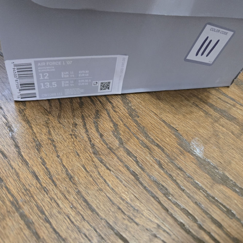 Mens Nike Air Force 1 Sz 12 - Picture 6 of 6